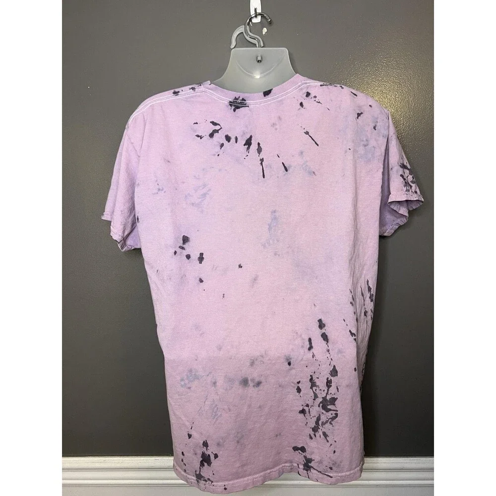 Kurt Cobain Shirt Mens Medium Pink Bleach Tie Dye Graphic Band Tee Rock Grunge - Picture 5 of 7
